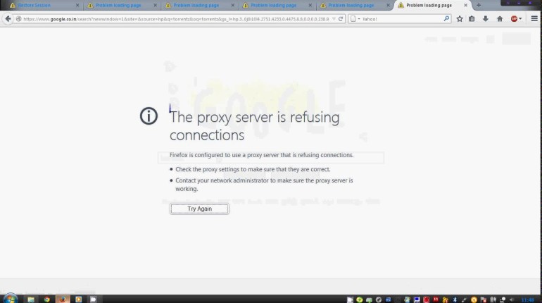 tor proxy server is refusing connections mac